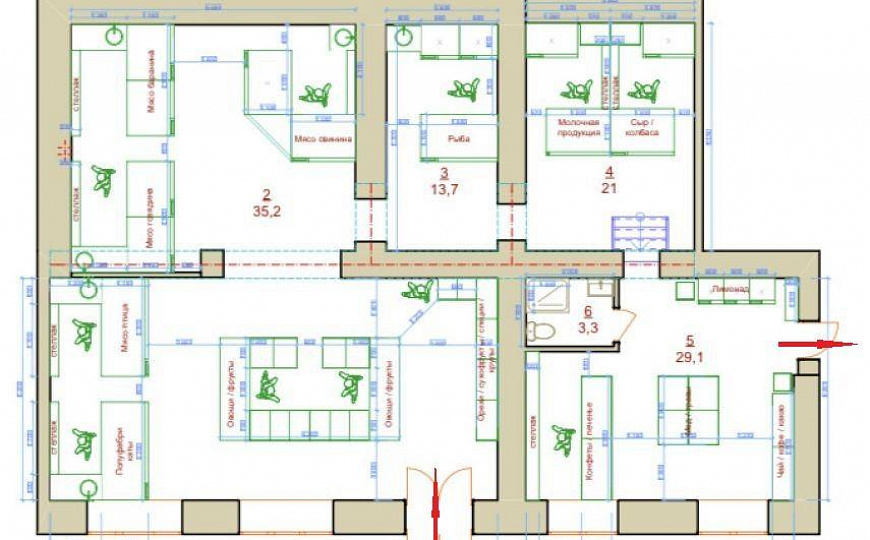 Помещение с арендатором, 160 м² фото