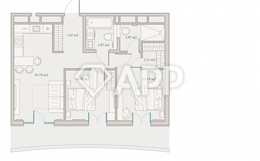 Продам апартаменты, 74,3 м² фото