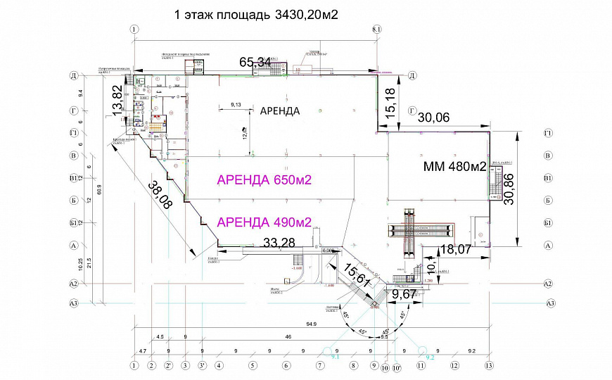 Сдам торговую площадь в ТЦ, 2 000 м² фото