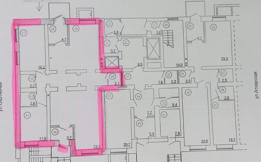 Продам помещение с отдельным входом в новом ЖК, 117,1 м² фото