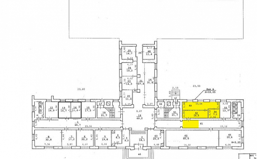 офис в бизнес-центре на Мира 56,1 м² фото
