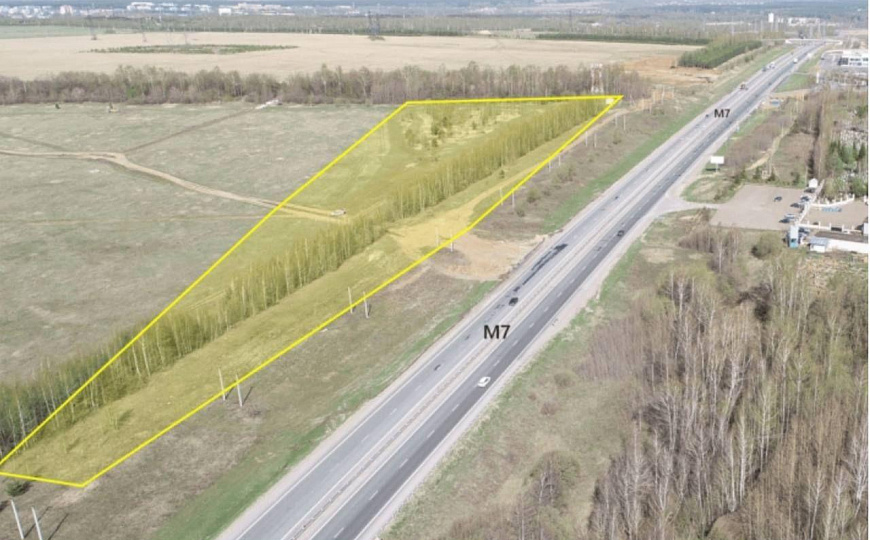 Участок промышленного назначения 3,02 га на первой линии трассы М-7 фото