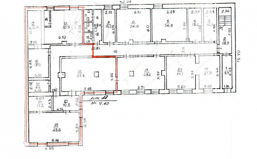 Сдам офисное помещение, 500 м² фото