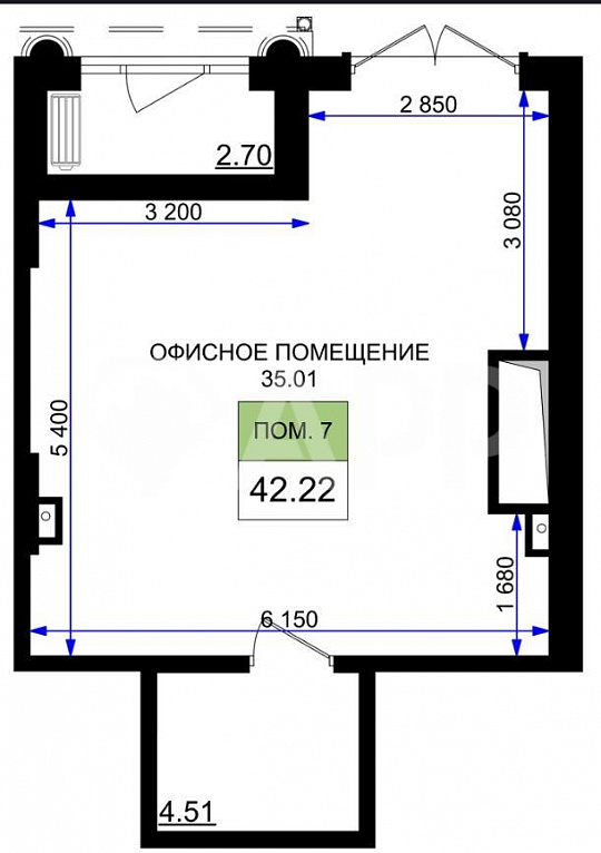 Продаю торговое помещение, 42,22 м² фото