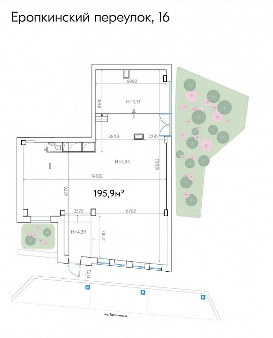 Помещение на первой линии премиального ЖК Еропкинский 16 фото