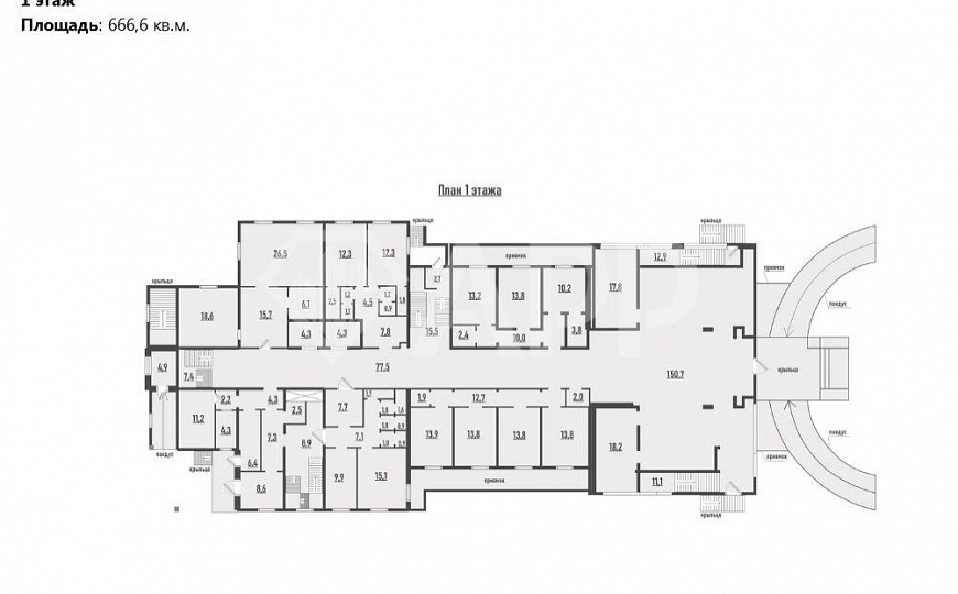 Здание (гостиница) 4300 м² в центре  фото