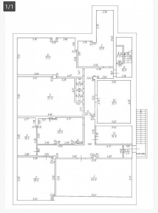Продам помещение в цоколе в центре(ГАБ), 377,6м² фото