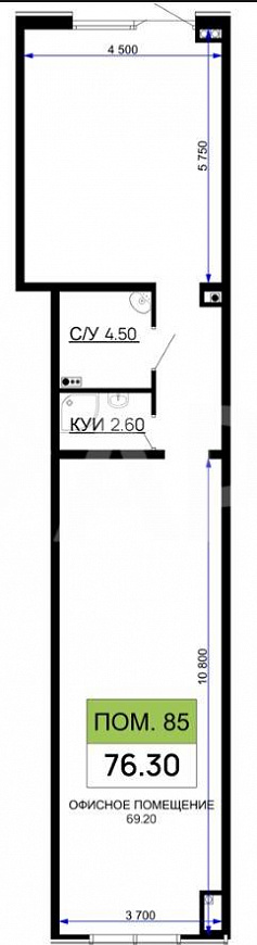 Продаю помещение свободного назначения, 76,3 м² фото