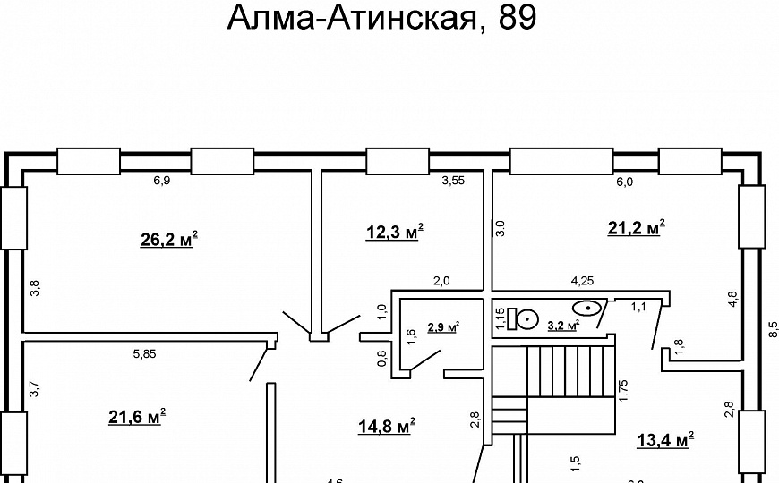 Офисное помещение, 54,8 м2 фото