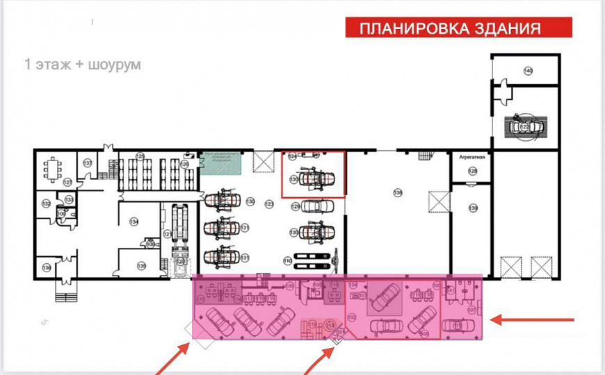 Аренда 324 м2 под шоурум автосалона на 1 линии ул.Мирной фото