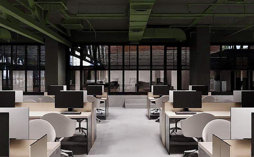 Офис с панорамным остеклением в БЦ «Вертикаль» фото