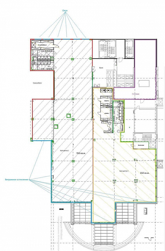 Офис с панорамным остеклением в БЦ «Вертикаль» фото