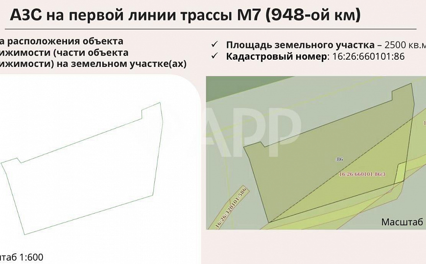 АЗС с кафе на первой линии трассы М7 фото