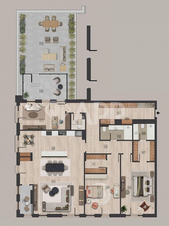 Семейные апартаменты класса президентский люкс фото