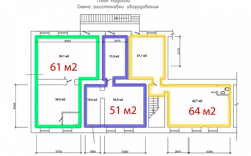 Аренда помещения центр Новосибирска, 51 м² фото