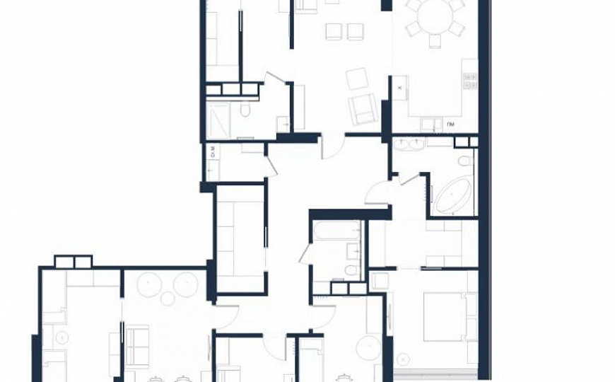 Апартамент, 207,86 м² фото