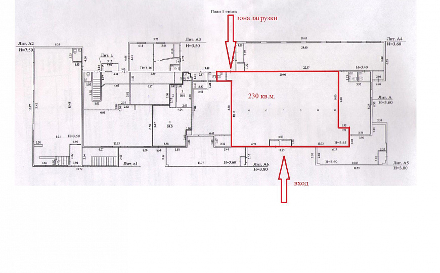 Сдам помещение в ТЦ Жираф, от 120 м² до 240,5 м² фото