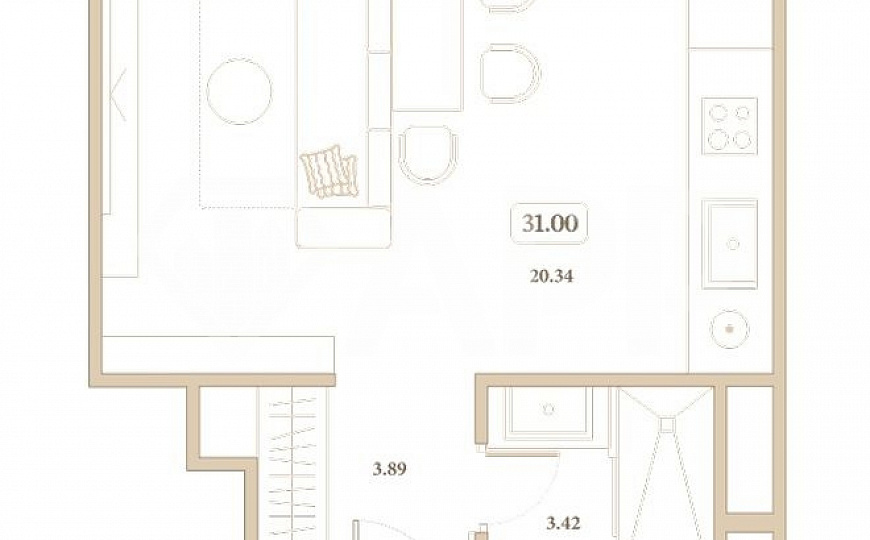 Продаю апартаменты, 31 м² фото