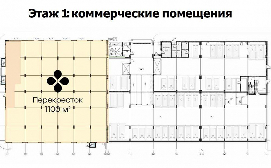 Продажа ГАБ с арендатором Перекресток 1104 м.кв. фото