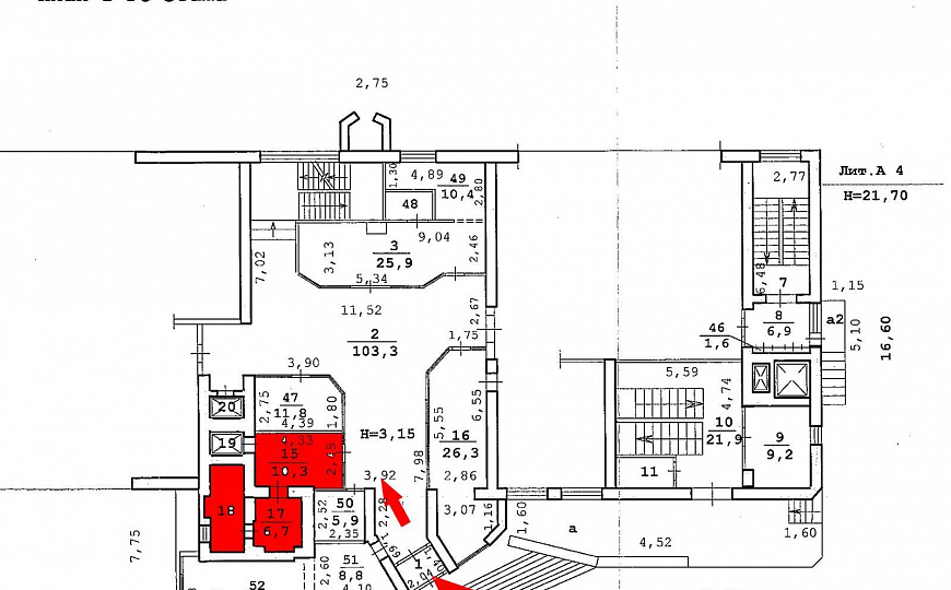 офис в бизнес-центре на Мира 24,2 м² фото