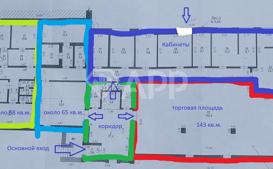 Помещение свободного назначения на красной линии фото