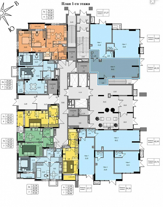 Продам коммерческие помещения в новом ЖК «Краски леса» от 27м² фото