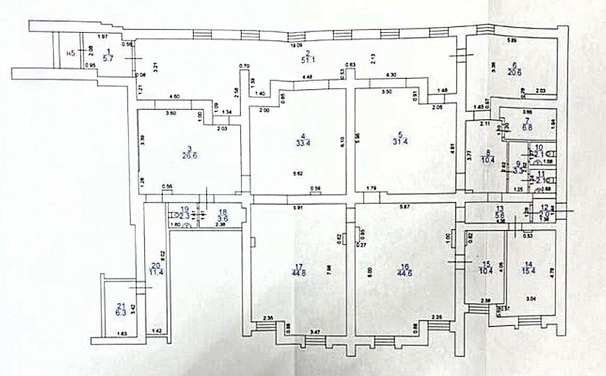 Помещение свободного назначения 341 кв. м на первой линии фото
