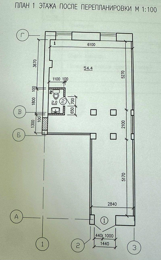 Помещение свободного назначения на 1 линии фото