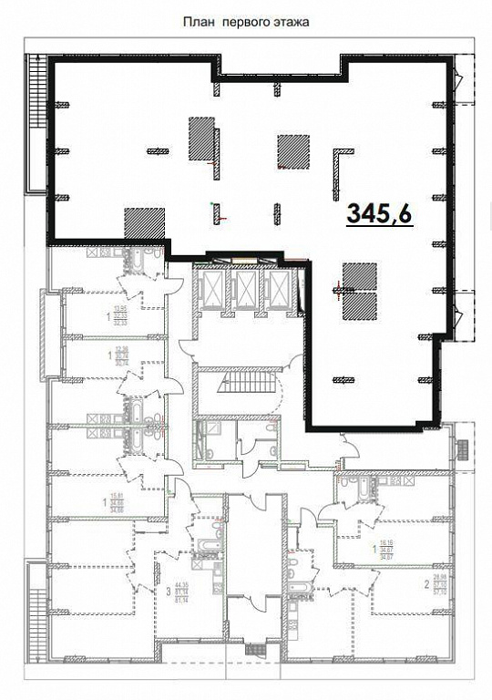 Помещение для арендного бизнеса в новом доме, 345 м² фото