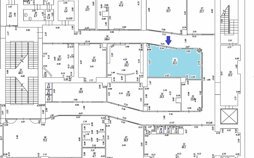 Торговое помещение, 57 м² фото