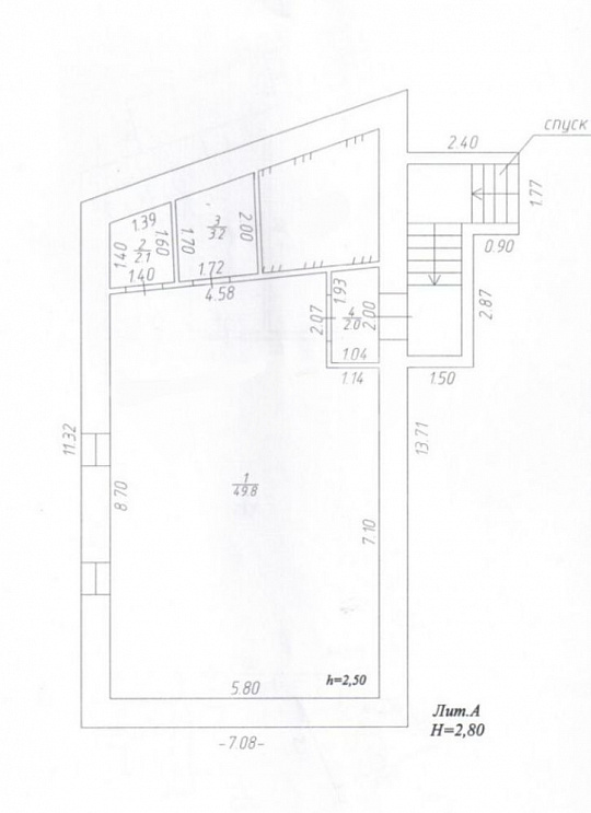 Сдам помещение в цоколе с окнами, 57,1м² фото