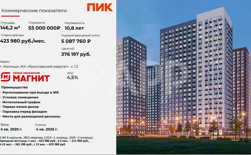 ГАБ Магнит 146,2 м² фото