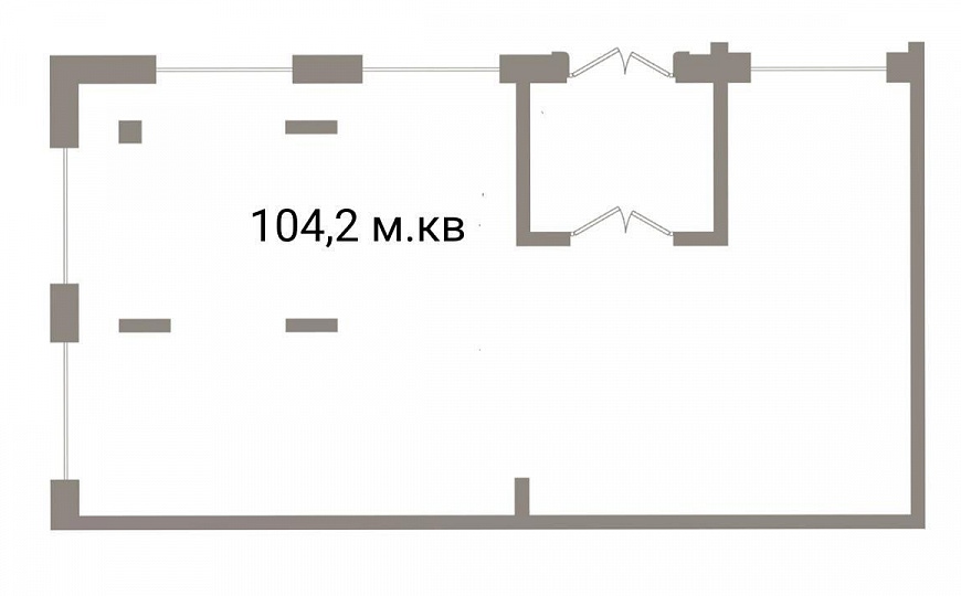 Аренда коммерческого помещения 104 м.кв в одном из лучших ЖК Новосибирска фото