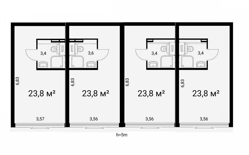 Аренда коммерческого помещения 99,6 м.кв в комплексе апартаментов "Пилигримм" фото