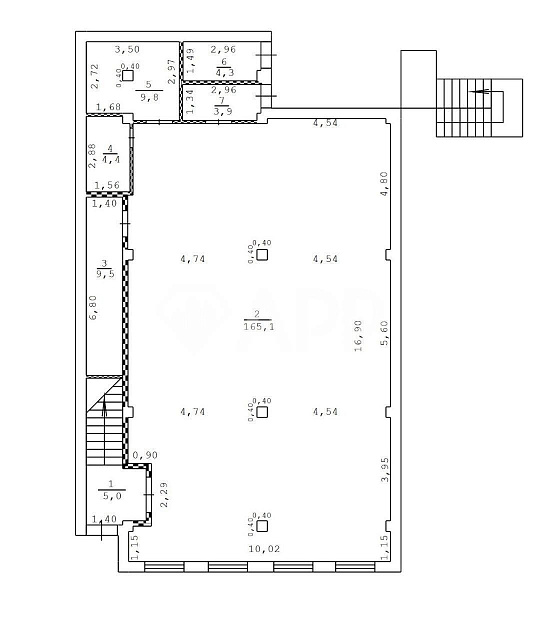 Центр/аренда/трафик/ресторан/помещение/офис/193м² фото