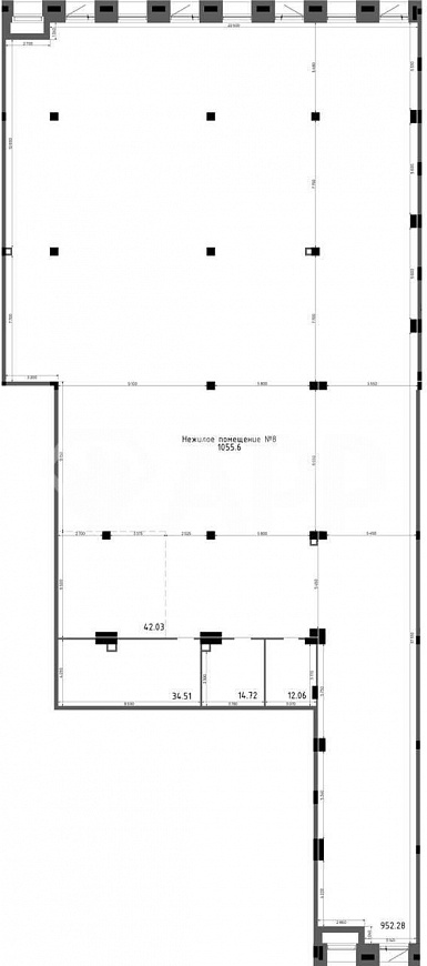 Помещение свободного назначения 1055 м² с НДС фото