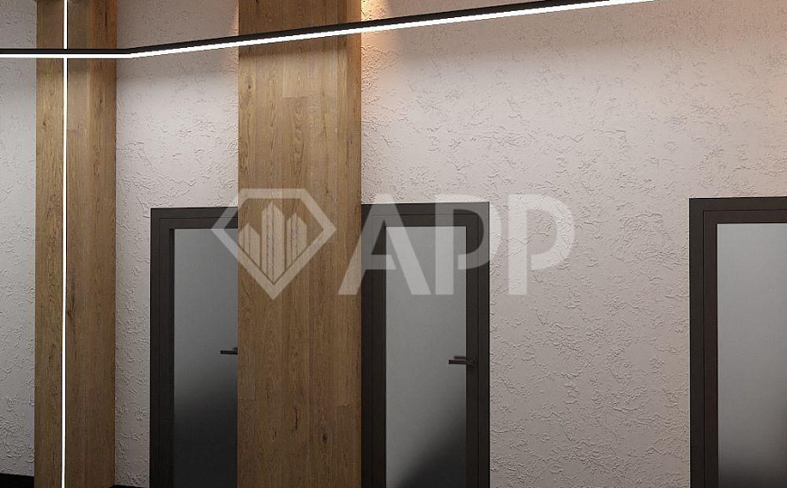 Стильный офис с мокрой точкой и парковкой фото