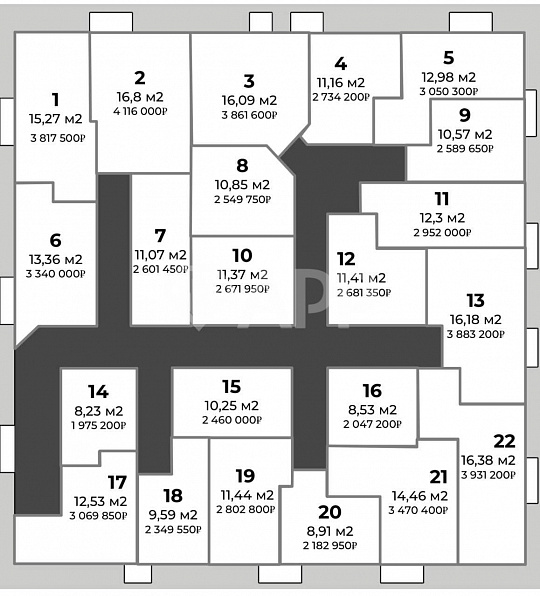 Стильный офис с мокрой точкой и парковкой фото