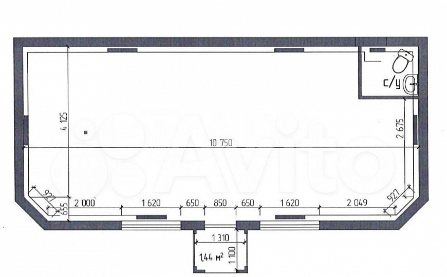 Высокий трафик/1 линия/Остановка, 46 м² фото