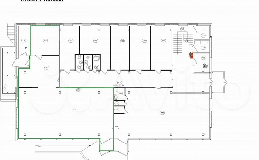 Сдам офисное помещение, 105 м² фото