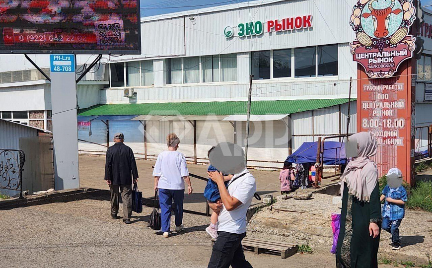 Центральный рынок в Чайковском фото