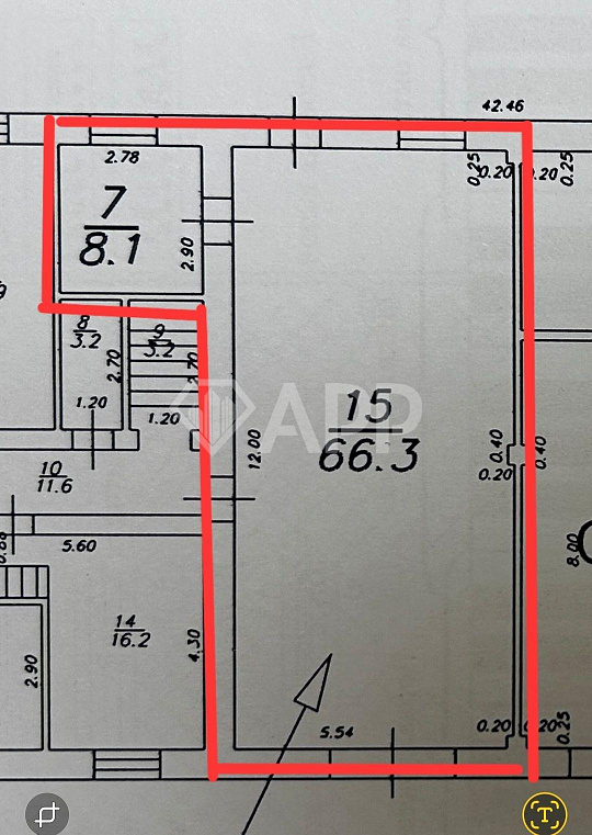 Сдам тёплый бокс с кран балкой в центре, 74,4м² фото