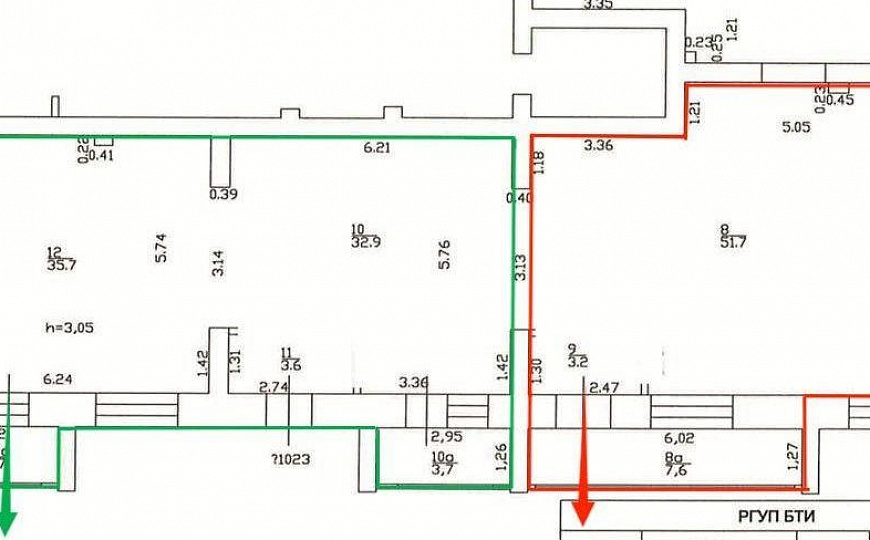 Коммерция от 64 м2 или 140 м2 в центре | 2 входа | Можно разделить фото