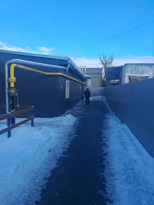 Теплый склад. Поизводство. 2080 м2 фото