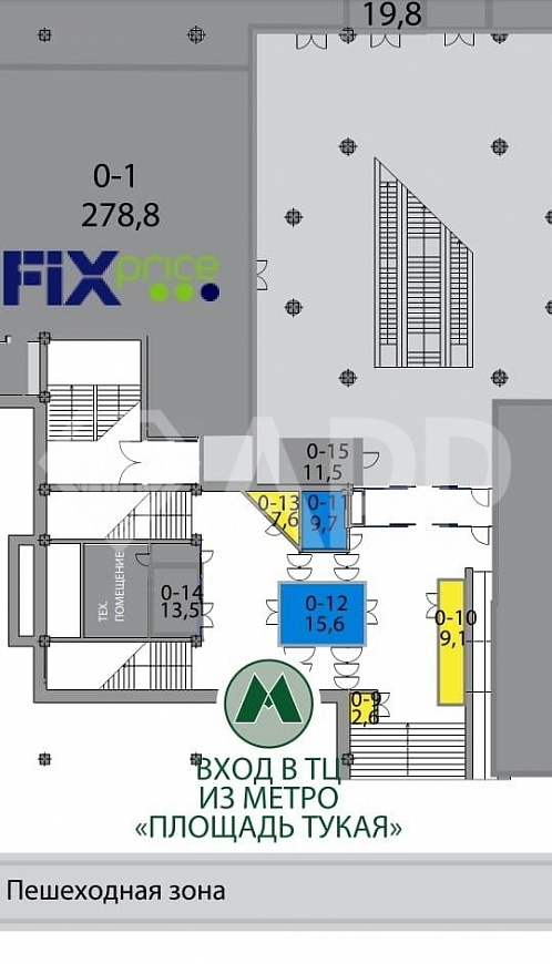 На трафике в ТЦ "Республика" 9.7 м² фото