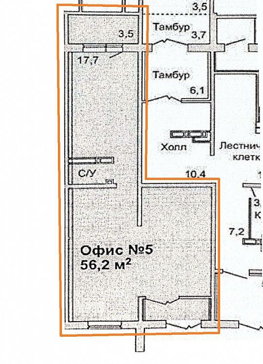 Помещение на первой линии в густонаселенном районе 56,4м² фото
