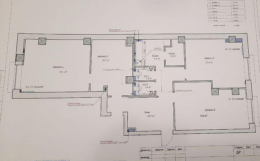 Статусный офис в историческом центре 124.7 м2 фото
