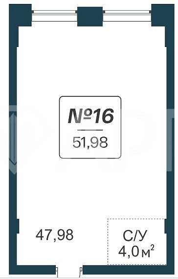 Продам офисное помещение, 51,98 м² фото