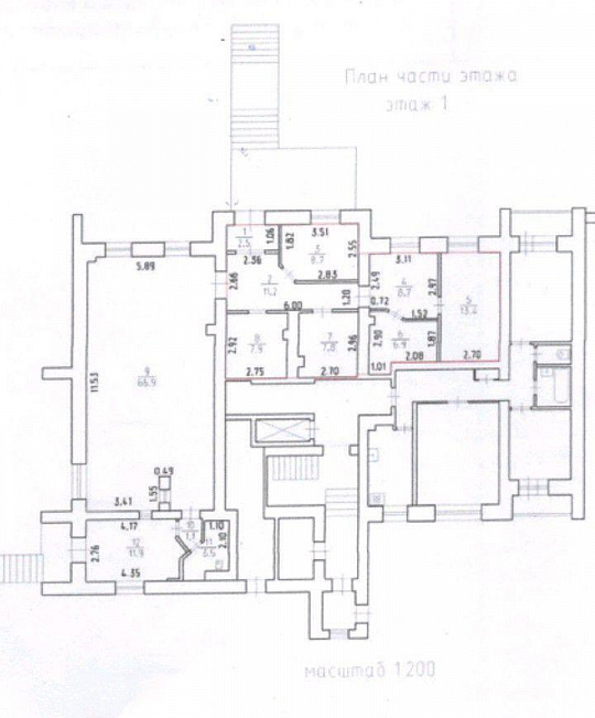 Офис 67 м² на первой линии в гор. Металлургов фото