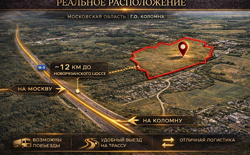 Продается,137 ГА пром. назначения на Новорязанском ш. | Индустриальный парк /логистика /производство фото